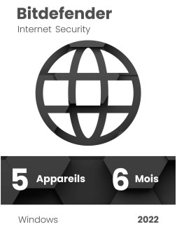 Bitdefender Internet Security - 6 mois - 5 appareils - Situx