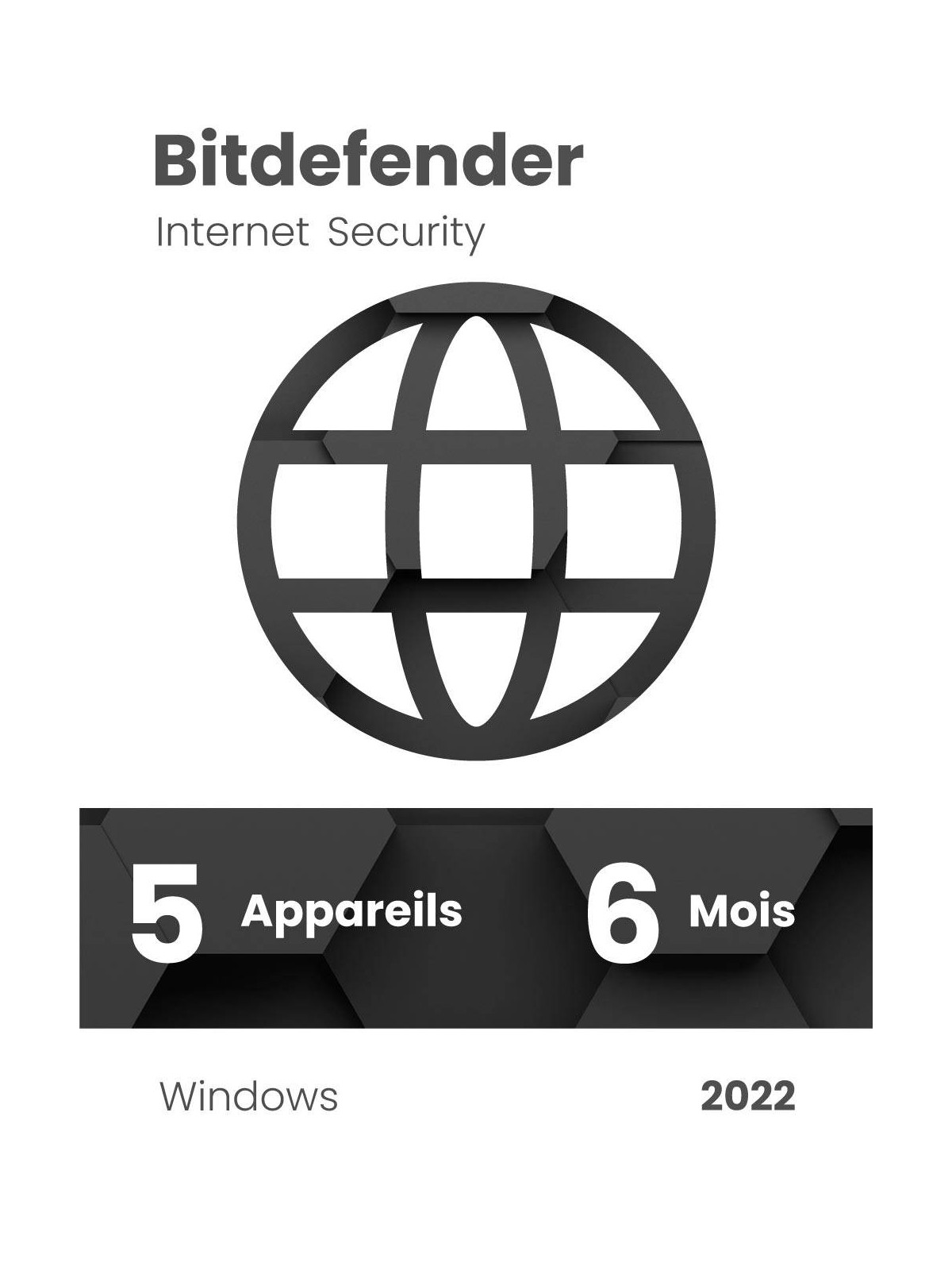 Bitdefender Internet Security - 6 mois - 5 appareils - Situx