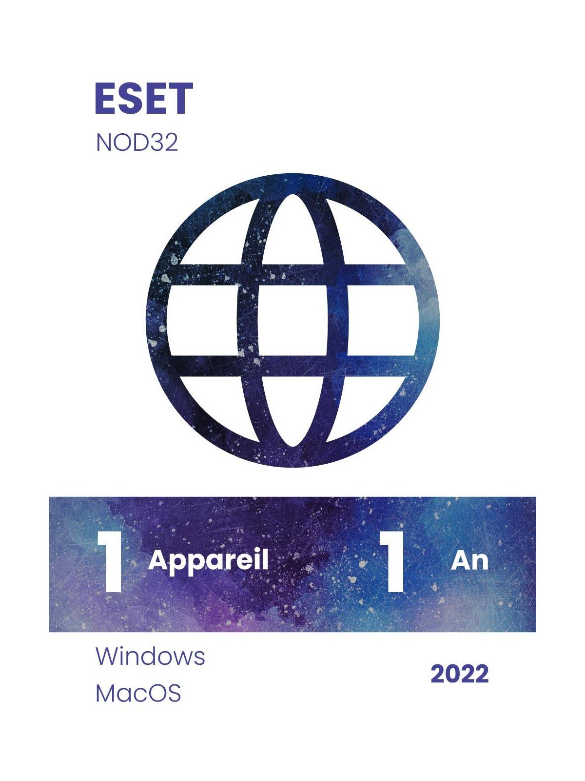 ESET NOD32 - Windows & MacOS - 1 an - 1 appareil - Situx