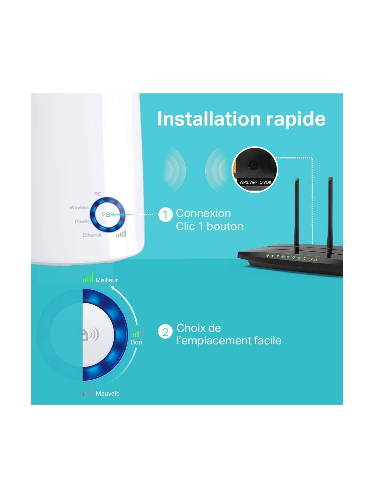 Répéteur WiFi TP-Link - TL-WA850RE - Situx