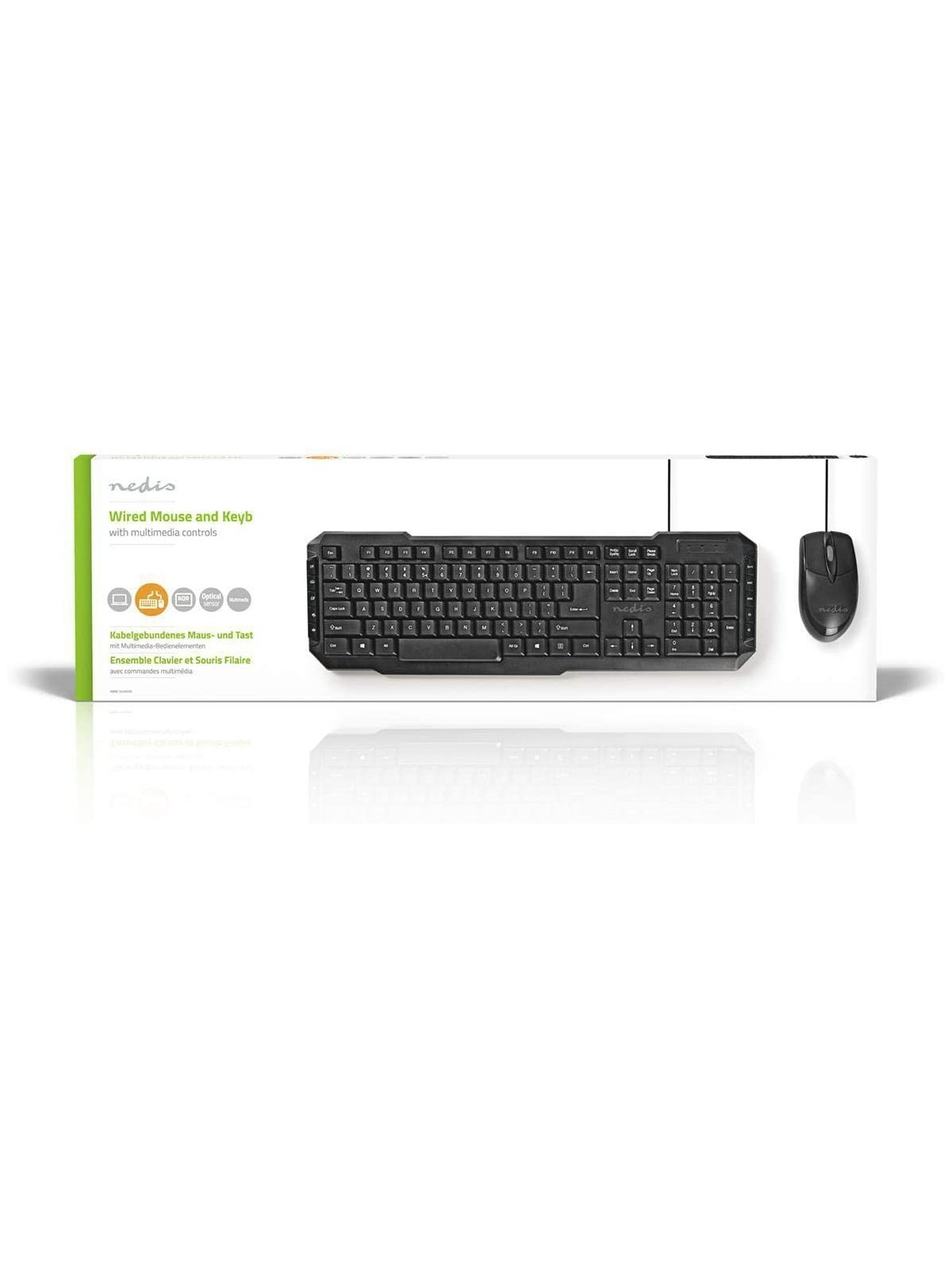 Pack Clavier/Souris - Nedis - Filaire - Situx