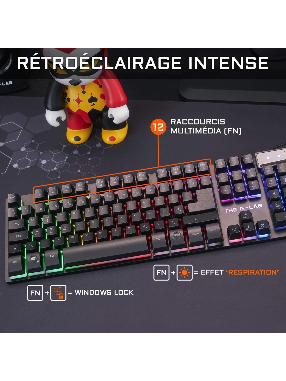 Pack Clavier/Souris - The KRYPTON RGB - Filaire - Situx